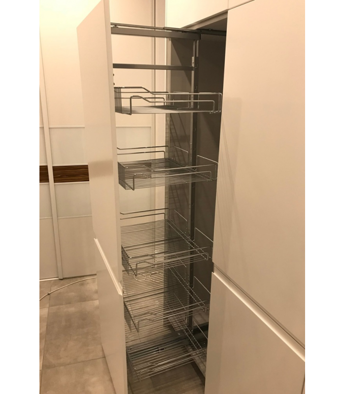 Cargo MAXI 5-półkowe do szafki 600mm chrom (wys. 1710mm-1910mm)