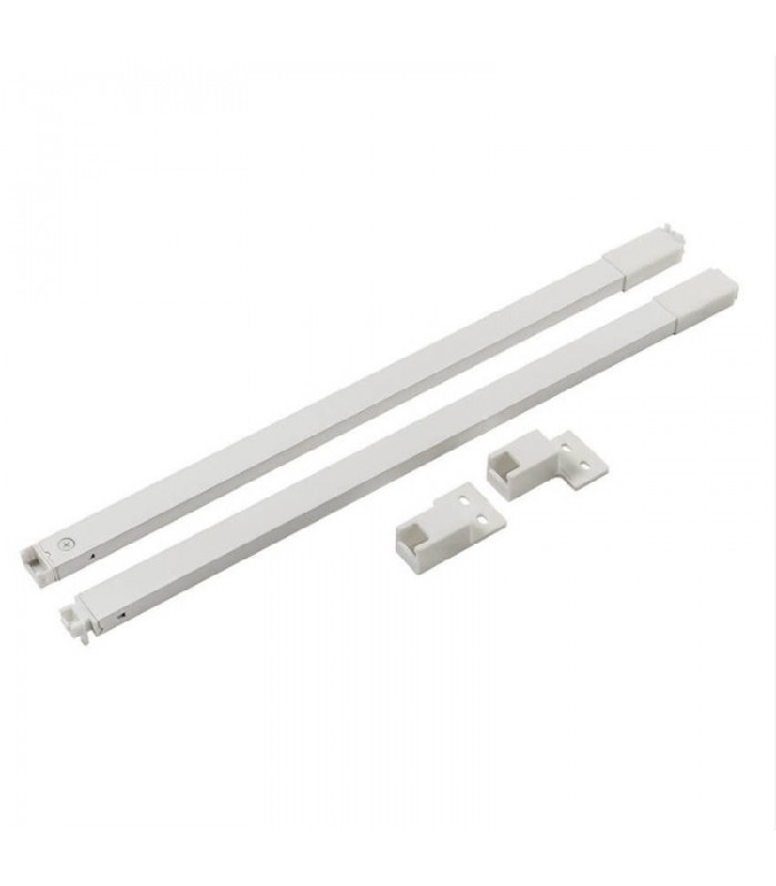 Reling wzdłużny kwadratowy do szuflad AXISPRO 550mm biały