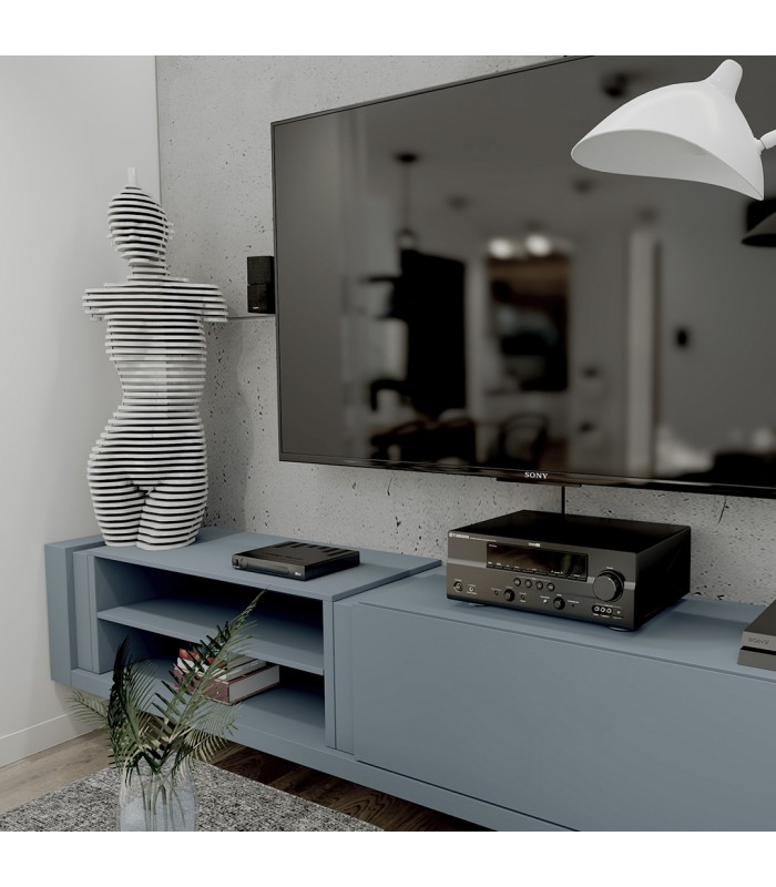 M4670 AQUAAKRYL NIEBIESKI PASTELOWY ZE ZŁOTYM OBRZEŻEM