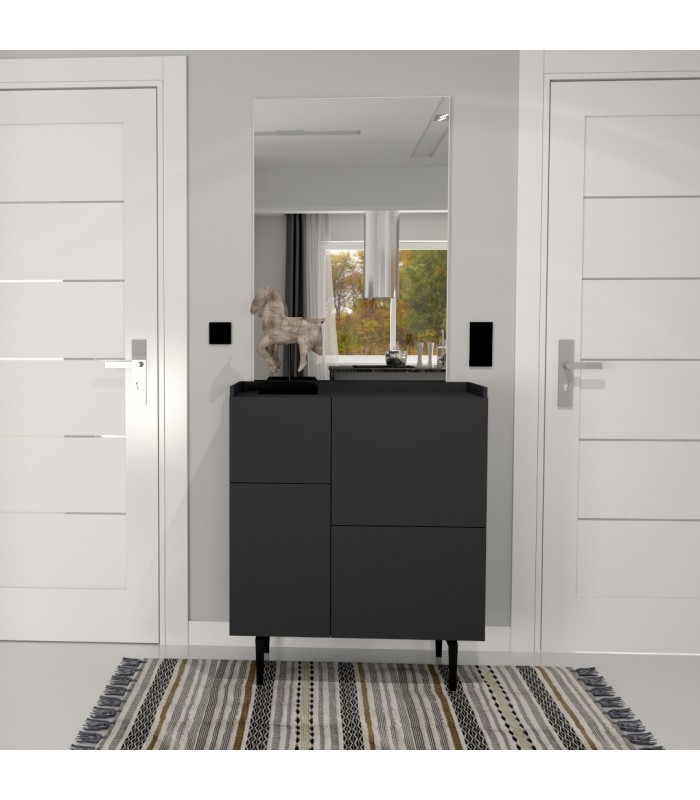 M85813 AQUAAKRYL GRAFITOWY ZE ZŁOTYM OBRZEŻEM