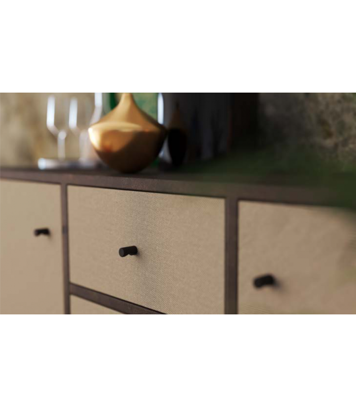 Gałka meblowa AR09/14 aluminium C-35 czarny anodowany mat