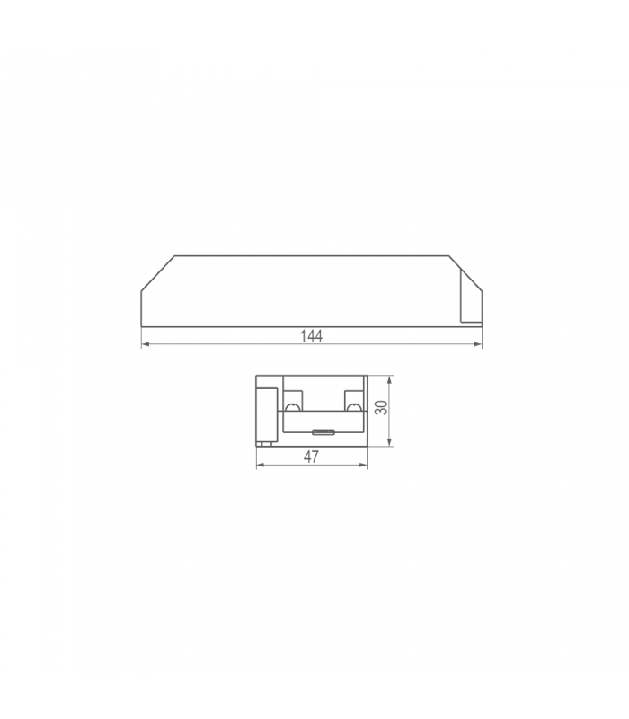 Zasilacz LED 12V, 54W, input 220-240VAC, IP20