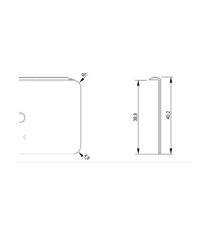 Listwa boczna lewa EGGER 38 CZARNY MAT