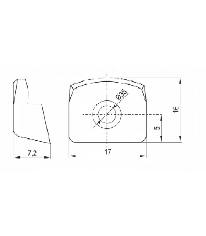 Zacisk do szyby biały SZTUKA plastikowy