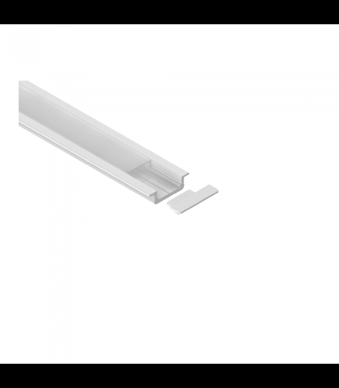 Profil aluminiowy LED wpuszczany 2m czarny mat