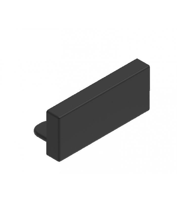 Zaślepka profilu ledowego nakładanego tworzywo sztuczne czarna