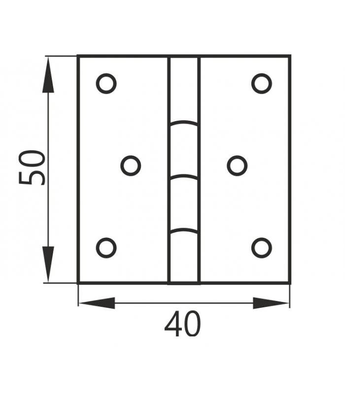 Zawias splatany 50mm