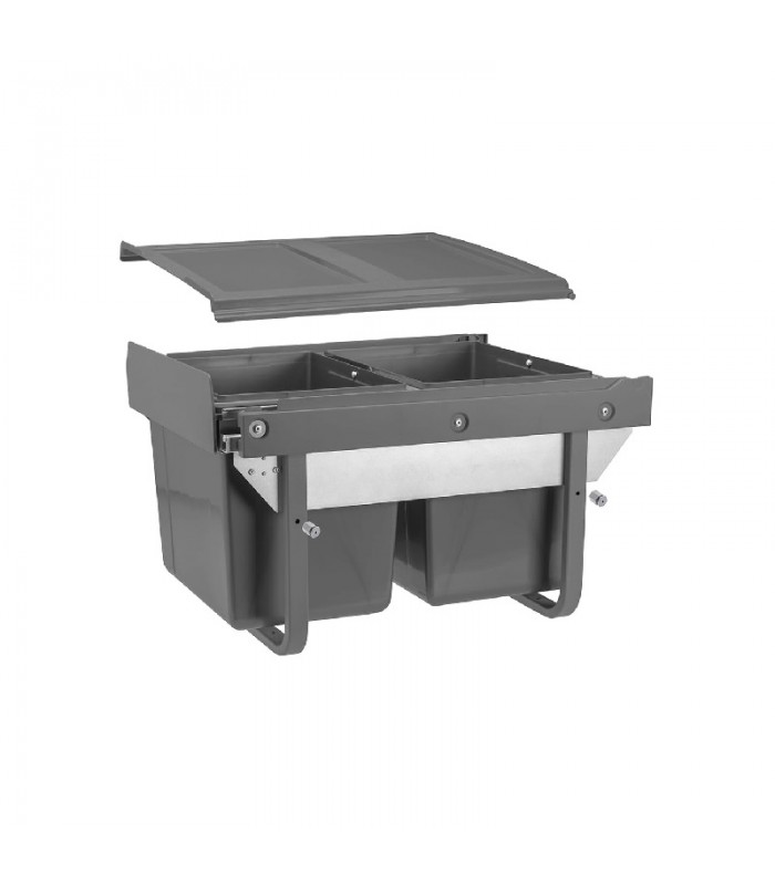 Do szafki 450mm 2x15L antracytowy H450mm