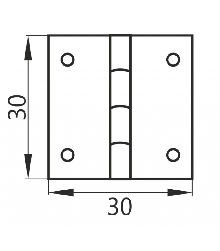 Zawias splatany 30mm
