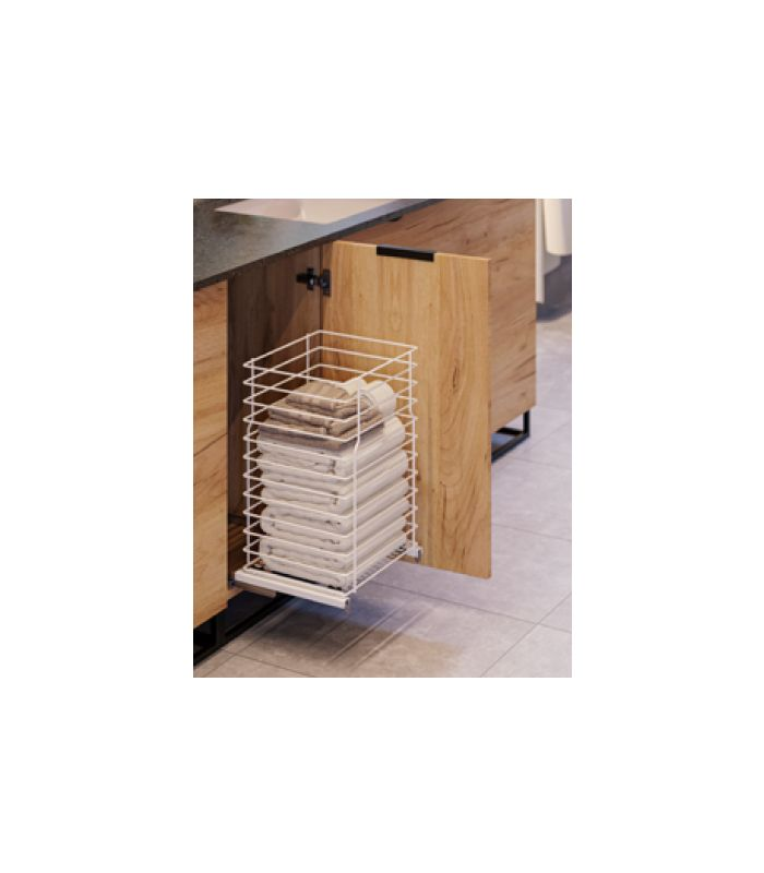 VARIANT MULTI Kosz dolny cargo mini jednopoziomowe 400 L-300 metal lakier biały