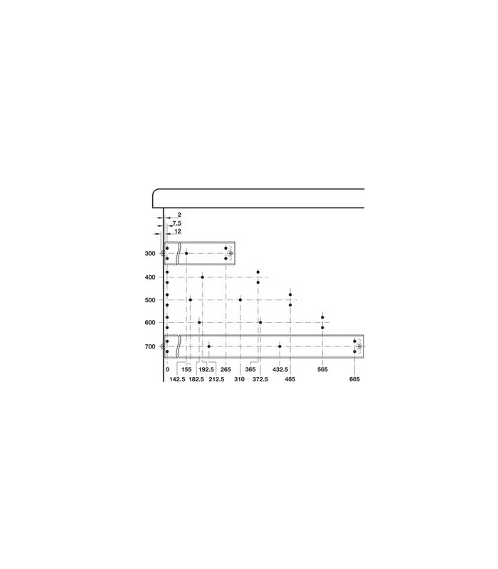 Prowadnica kulkowa PW650 230kg/71mm bok/OC