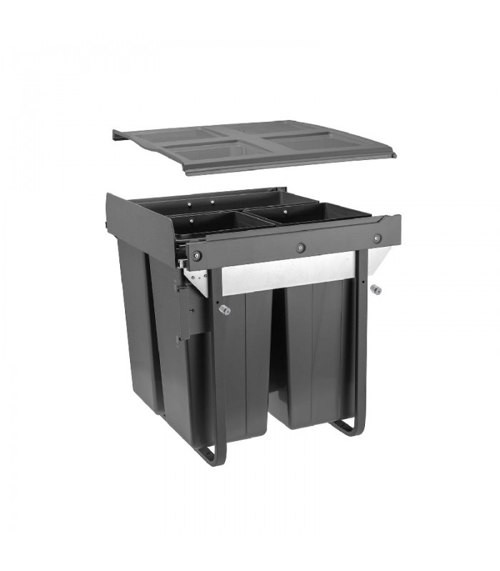 Do szafki 600mm 2x34L antracytowy H450mm