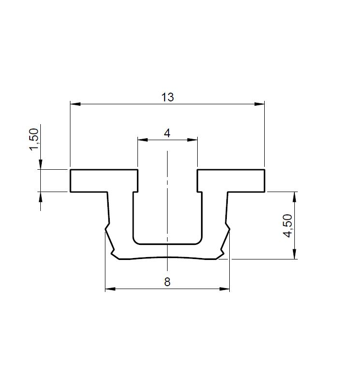 STRONG Profil Gala 1,8m czarny