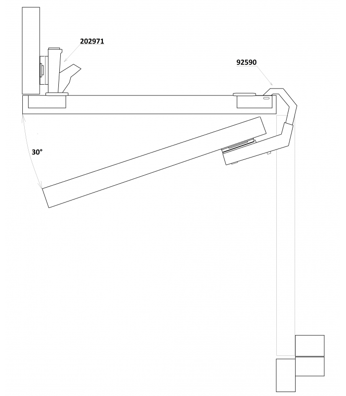 STRONG plus zawias równoległy uzupełniacjący 135°, klipowy, na wkręt