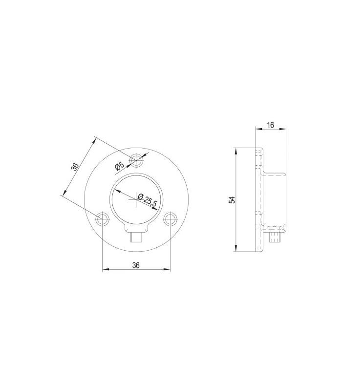 Rura fi 25 czarna 0.5 m + 2x rozetka