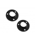 Rozetka fi 25 stalowa (czarna) 2szt