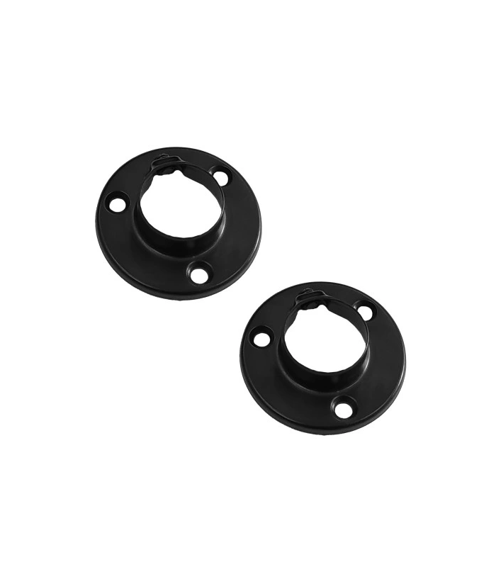 Rozetka fi 25 stalowa (czarna) 2szt