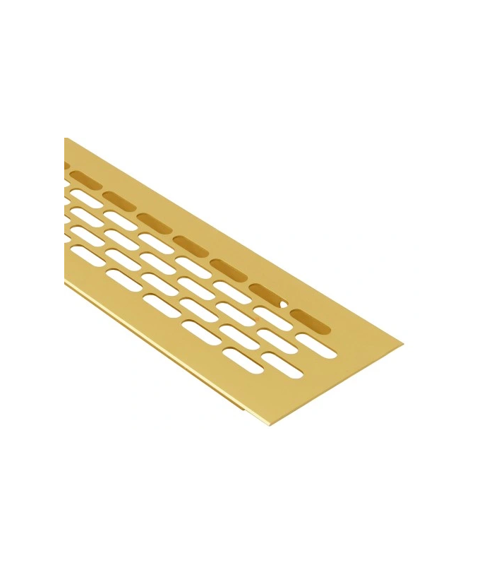 Kratka wentylacyjna 60 aluminium lakier złoty mat, wys. 60mm dł. 245mm