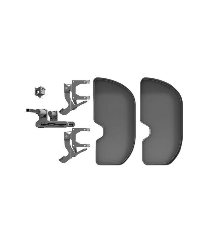 Półka narożna Trigon 450mm prawa antracyt