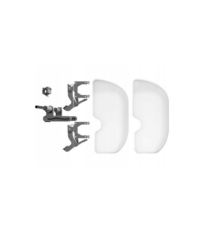 Półka narożna Trigon 600mm prawa biała