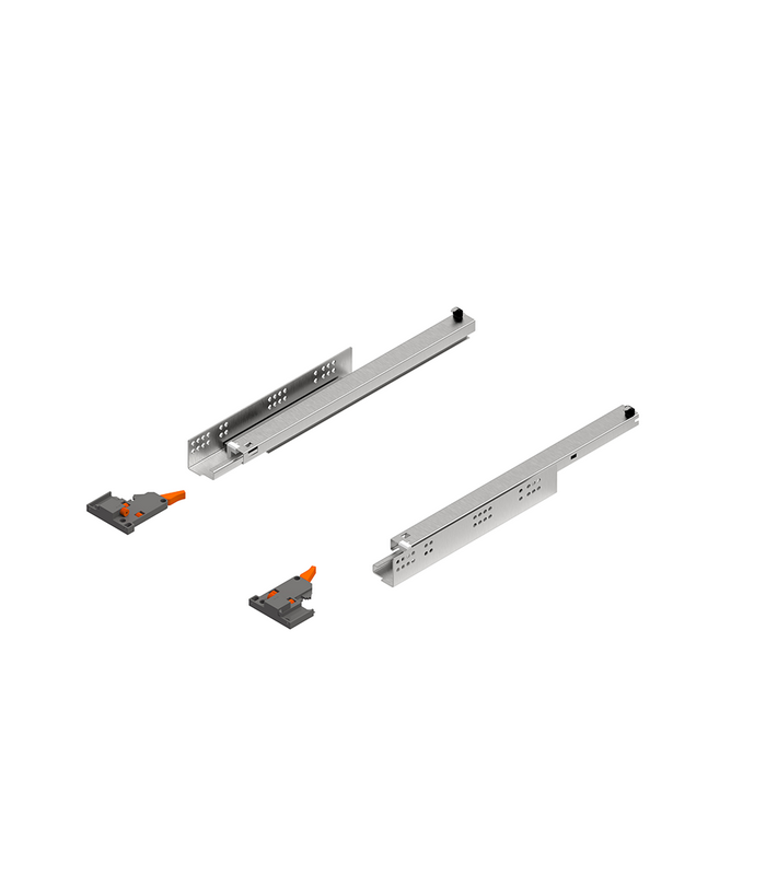 Prowadnica COMFORT SLIDE 3D L-400, pełen wysuw z dociągiem