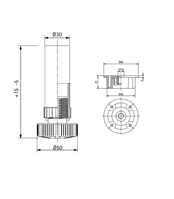 VOLPATO ZESTAW 4X NOGA N120
