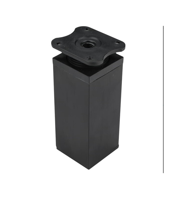 Nóżka meblowa DN-027 wysokość 15cm, kwadratowa, czarna