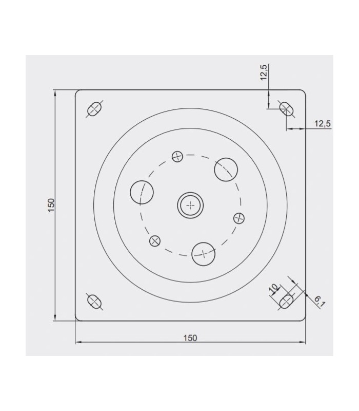 Obrotnica tv (kwadratowa)