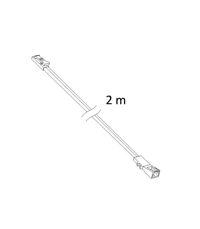 Przedłużacz led 2m mini wtyczka z jednej strony i gniazdo z drugiej strony