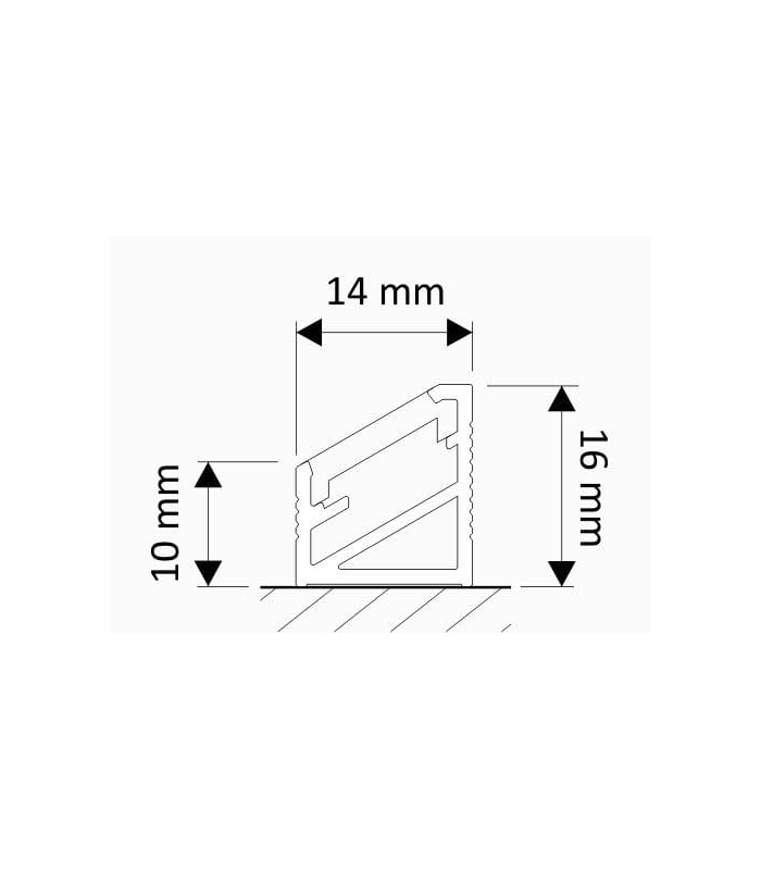 Zaślepka boczna TRILINE MINI prawa SZARA - polipropylen ST/P 043348