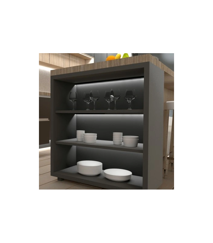 PROFIL LINE MINI 2M, CZARNY NAKŁADANY CZARNY Klosz wciskany