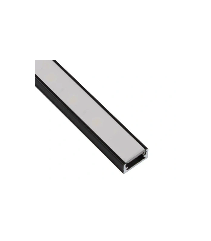 PROFIL LINE MINI 2M, NAKŁADANY CZARNY MLECZNY Klosz wciskany