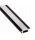PROFIL INLINE MINI XL LED 2M, WPUSZCZANY CZARNY, klosz OPAL