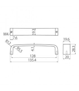 uchwyt-g133-l-128mm-inox