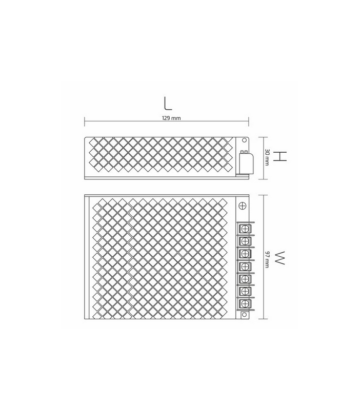 Zasilacz do LED 200W, 12VDC, BEZ PRZEWODÓW, table version, metalowa obudowa