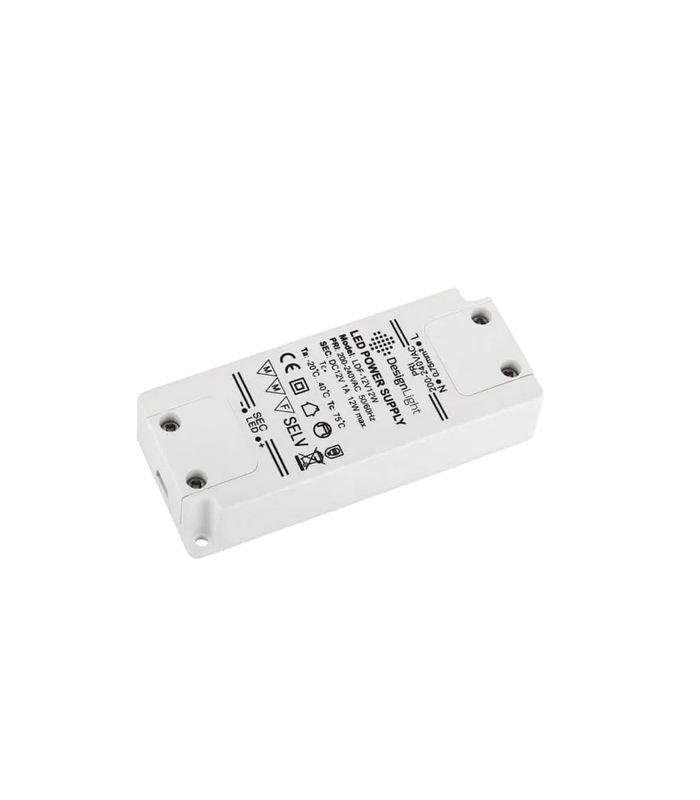 Zasilacz do LED 12W, 12VDC, BEZ PRZEWODÓW, STANDARD PLUS