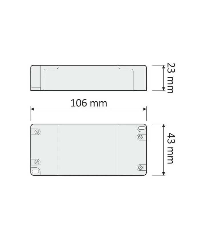 Zasilacz do LED 12W, 12VDC, BEZ PRZEWODÓW, STANDARD PLUS