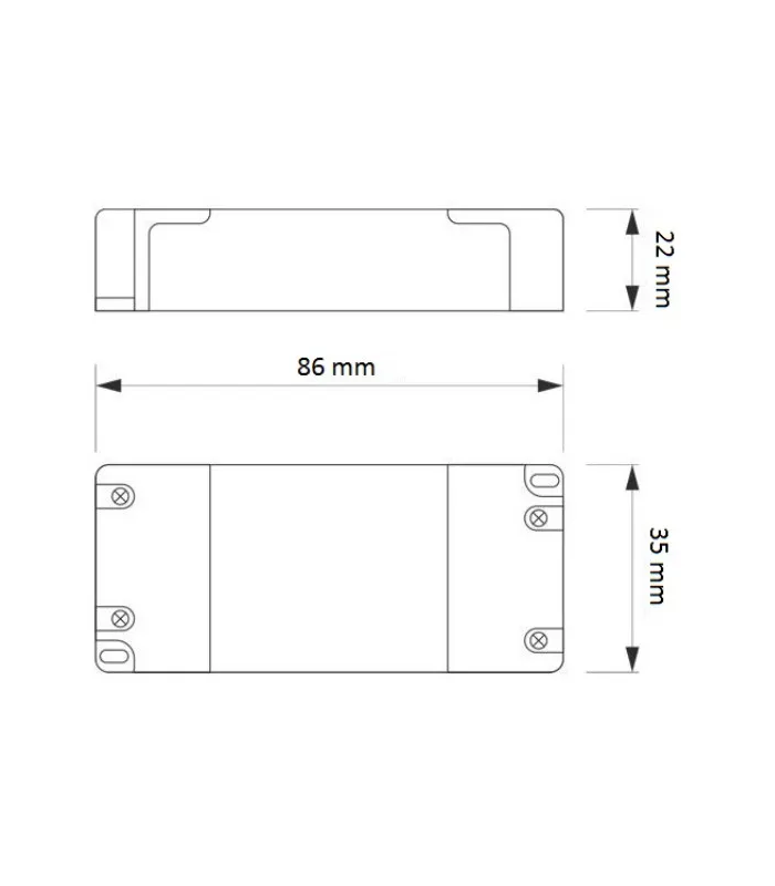 Zasilacz do LED 7W, 12VDC, BEZ PRZEWODÓW, STANDARD PLUS