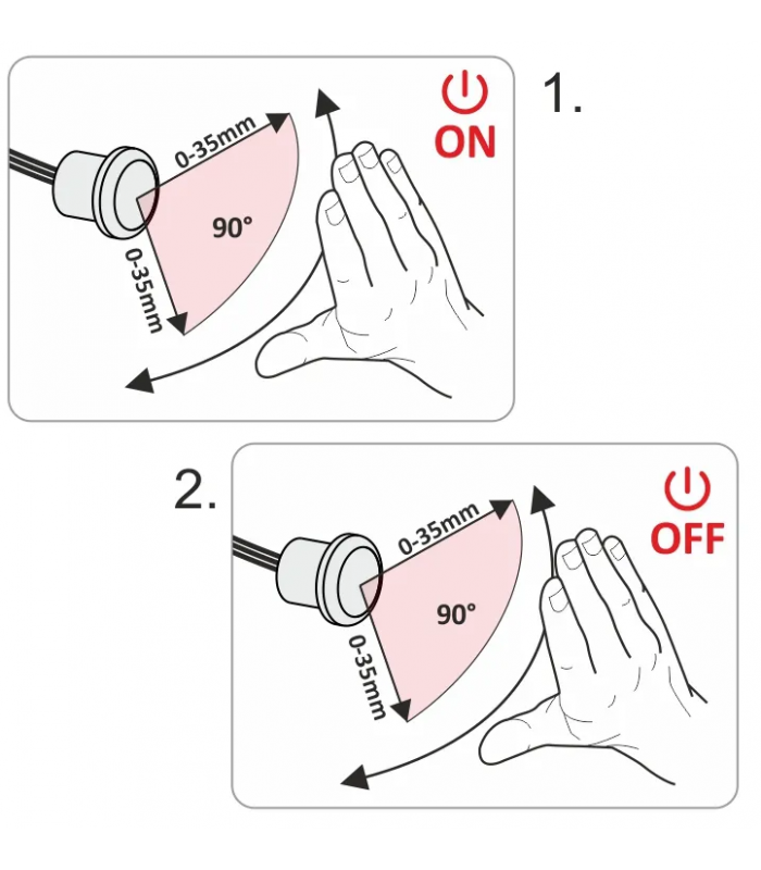 WYŁĄCZNIK ZBLIŻENIOWY bistabilny IR K1 500W
