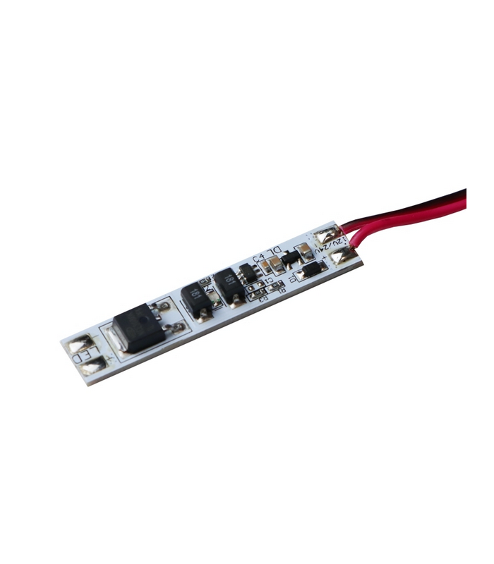 Wyłącznik PŁYTKA SC60 12-24VDC/5A ze ściemniaczem, 2m przewód, do profilu LINE MINI z niebieskim LED