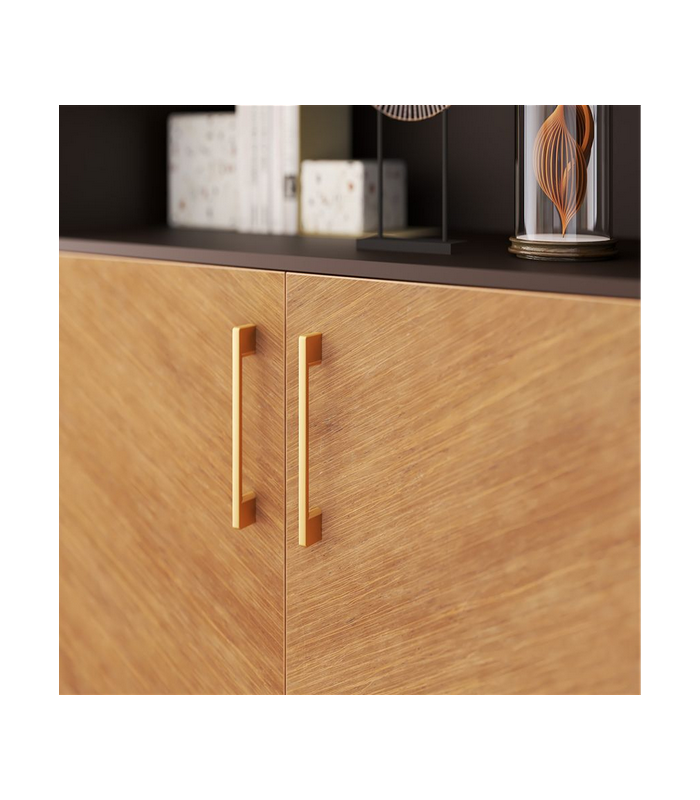 Uchwyt meblowy EASY L-128 złoto szczotkowane