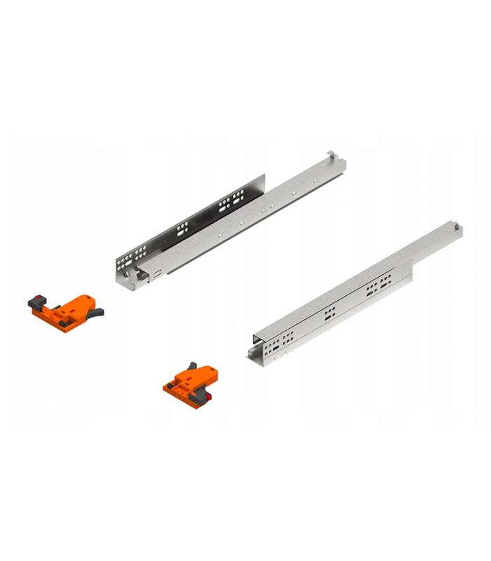 Prowadnica COMFORT SLIDE PLUS 40kg 3D pełen wysuw push-open L-400