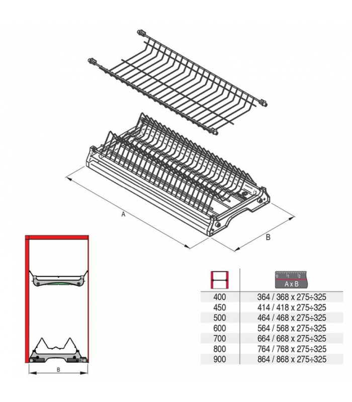 Ociekarka do szafki 900mm BIAŁA