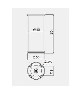 nozka-d-869-h-150-aluminium-fi50
