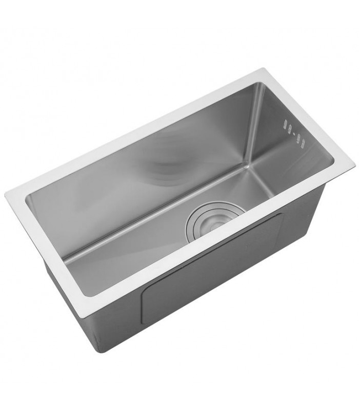 Zlewozmywak stalowy HD2244 INOX, sposób montażu: podwieszany bądź wpuszczany 220x440mm (zestaw: zlew,syfon,mocowania)