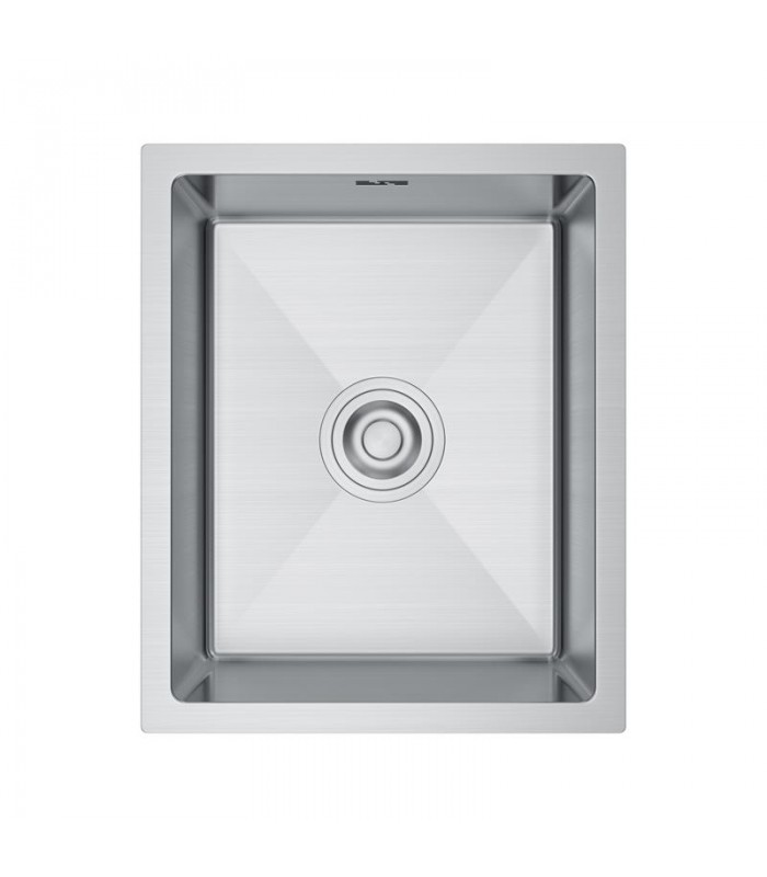 Zlewozmywak stalowy HD3745 INOX, sposób montażu: podwieszany bądź wpuszczany 370x450mm (zestaw: zlew,syfon,mocowania)