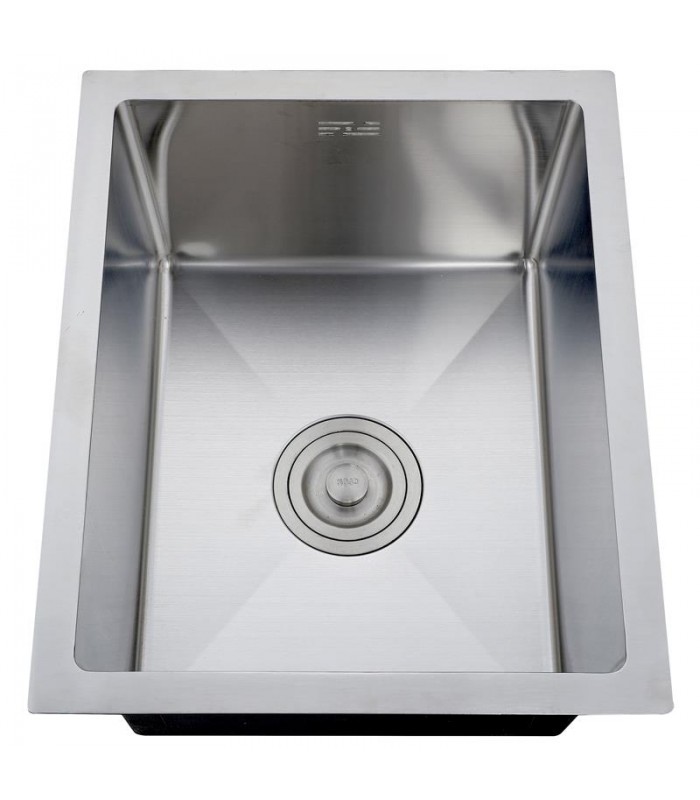 Zlewozmywak stalowy HD3745 INOX, sposób montażu: podwieszany bądź wpuszczany 370x450mm (zestaw: zlew,syfon,mocowania)