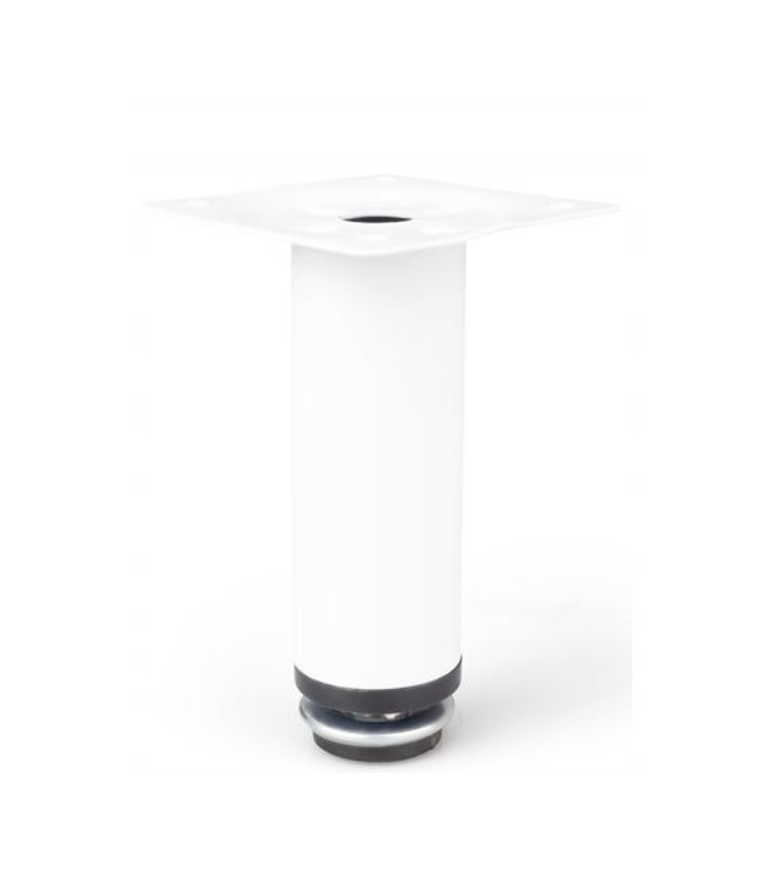 Nóżka meblowa DN-737 P H-100 P1 okrągła BIAŁA