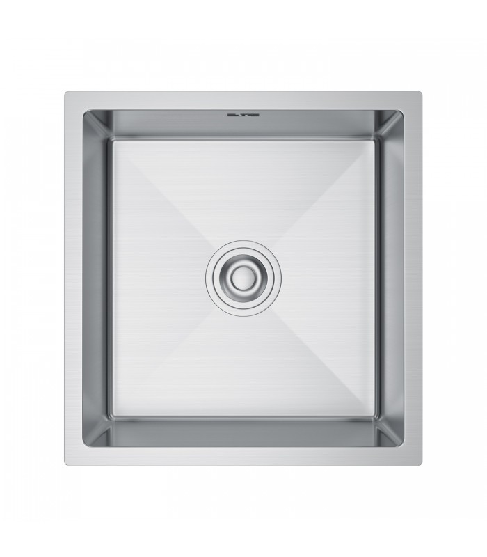 Zlewozmywak stalowy HD4745 INOX, sposób montażu: podwieszany bądź wpuszczany 470x450mm (zestaw: zlew,syfon,mocowania)