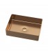 Zlewozmywak stalowy HD5035Z ROSE GOLD, sposób montażu: nadblatowe 500x350mm (zestaw: umywalka,klik klak)